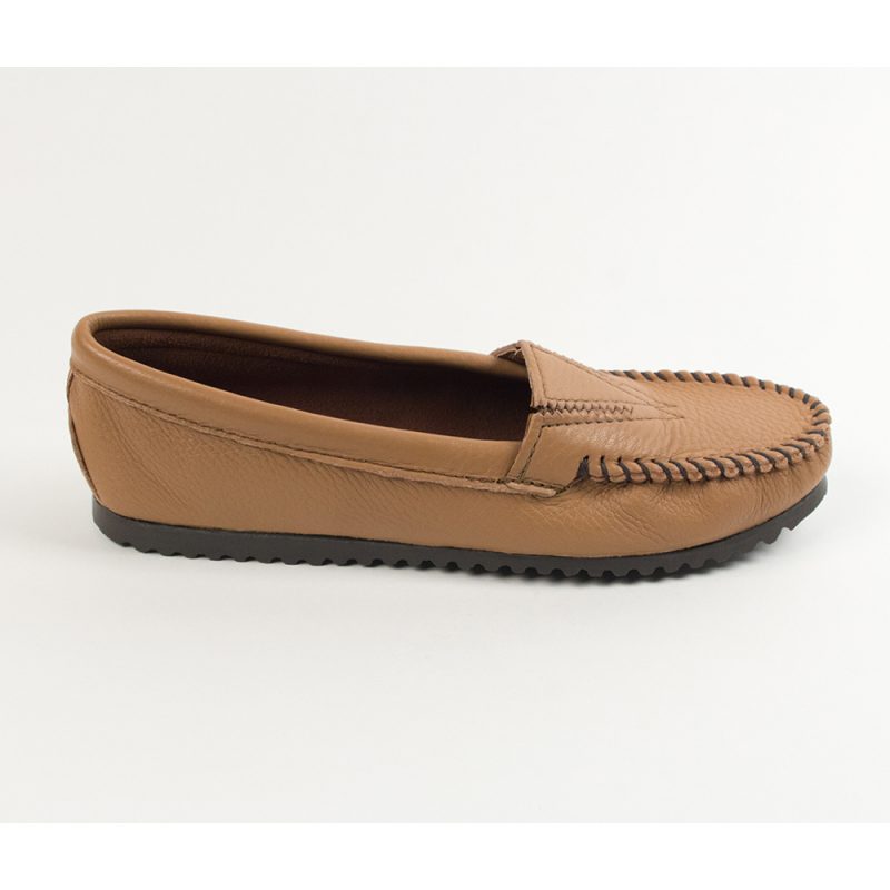 Federleichte Damen Hirschleder Mokassins Minnetonka Damen Mokassins aus Hirschleder