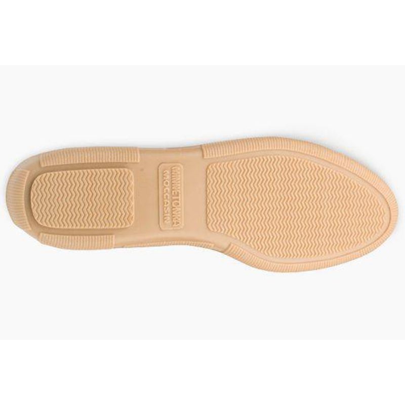 Minnetonka Damen Mokassins Moosehide Classic in Natur Klassische Damen Elchleder Mokassins in Natur