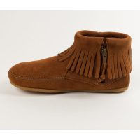 Braune Feather Booties von Minnetonka Minnetonka Damen Feather Bootie