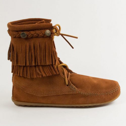 Minnetonka Tramper Boots Double Fringe