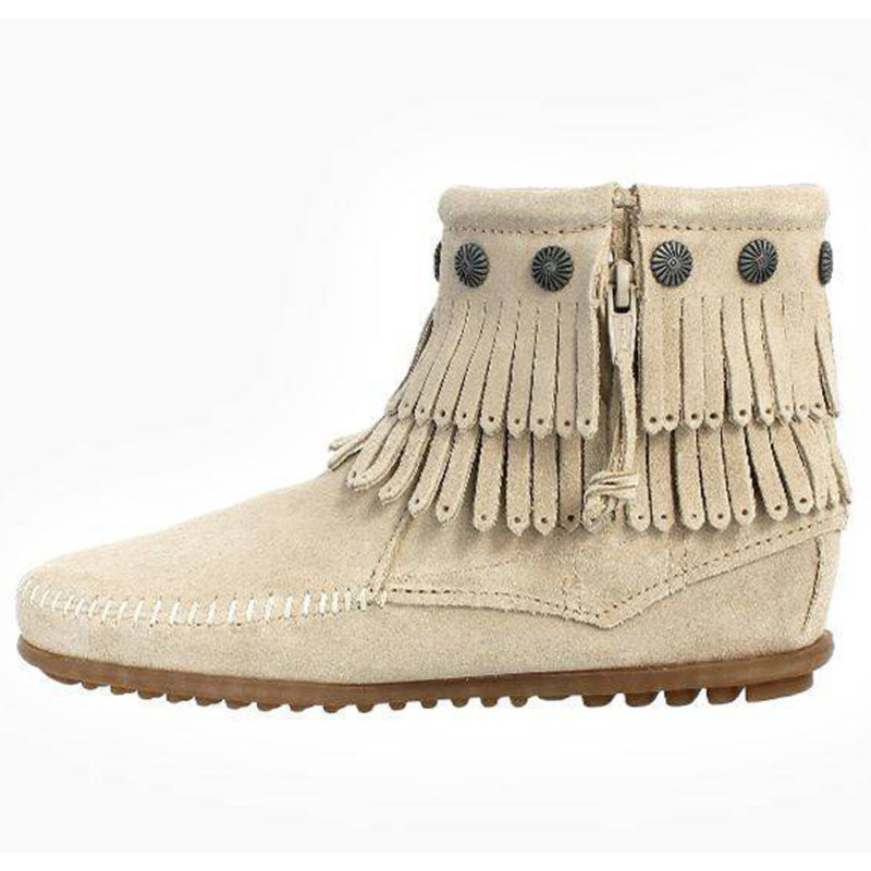Damen Fransen Booties von Minnetonka Minnetonka Damen Booties mit Fransen