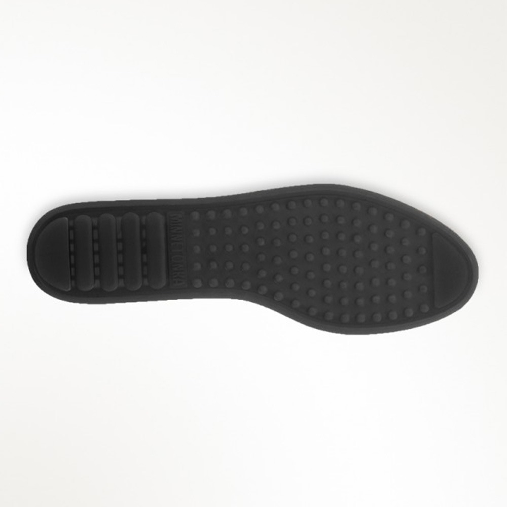 Klassische Schwarze Minnetonka Herren Mokassins Schwarze Herren Wildleder Mokassins mit Lederfutter