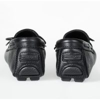 Schwarze Minnetonka Herren Mokassins Moosehide Driver Schwarze Herren Elchleder Mokassins mit Blocknoppen