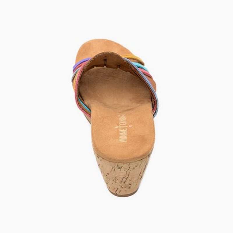 Damen Sandalen Bria mit Keilabsatz in Korkoptik