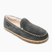 Graue Minnetonka Herren Mokassins Tilden Gefütterte Herren Mokassins Tilden in grau