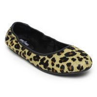 Trendige Ballerinas im Leo Print Design Minnetonka Damen Ballerinas mit Leopard Print