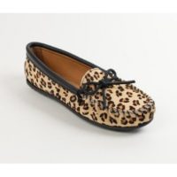 Damen Mokassin Animal Print Minnetonka Full Leo Mokassin
