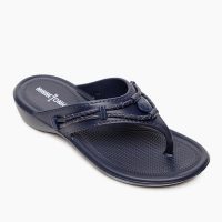 Minnetonka Damen Sandale Navy Minnetonka Zehensandale